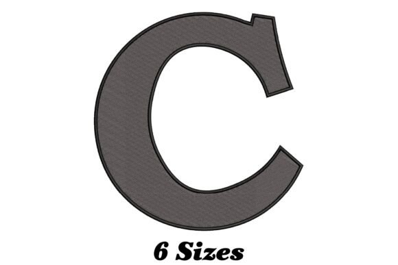 Alphabet Letter C: A Charming Embroidery Design