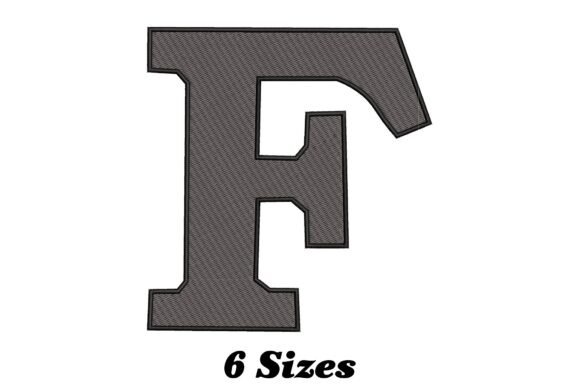 Alphabet Letter F: A Whimsical Embroidery Design