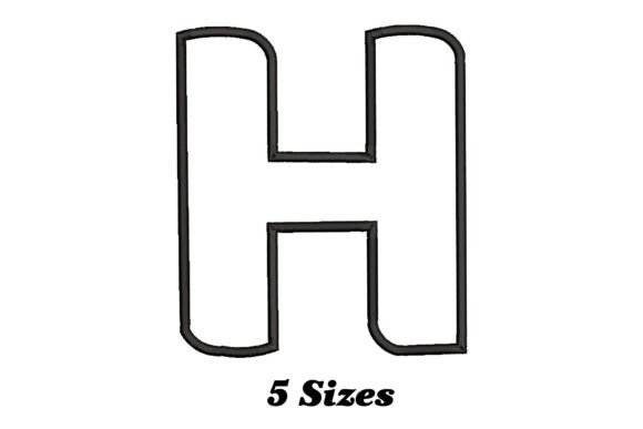 Alphabet Letter H Outline: A Stylish Update for Modern Textile Design