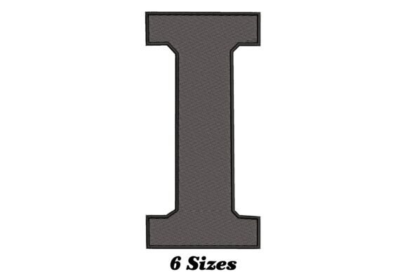 Alphabet Letter I: A Stylish Embroidery Design