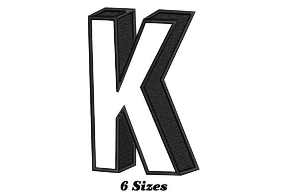 Alphabet Letter K: A Stylish Embroidery Design for Creative Upgrades