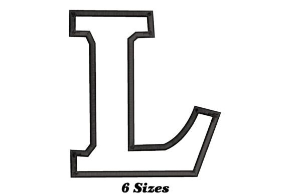 Alphabet Letter L Outline: A Stylish Embroidery Update