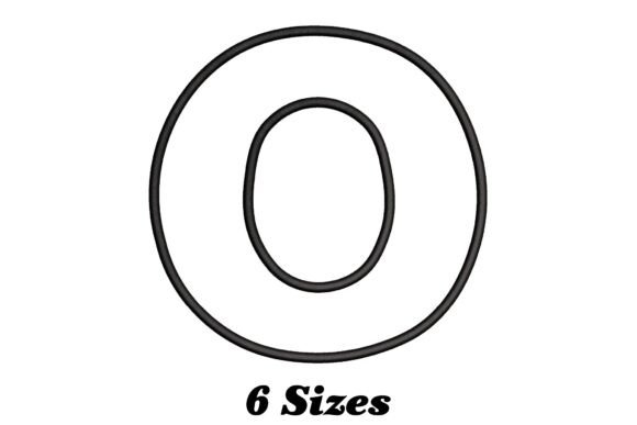 Alphabet Letter O Outline: A Stylish Update for Your Embroidery Projects