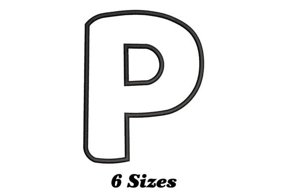 Alphabet Letter P Outline: A Stylish Update for Your Embroidery Projects