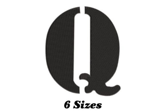 Alphabet Letter Q: A Stylish Embroidery Design for Professional and Creative Workflows