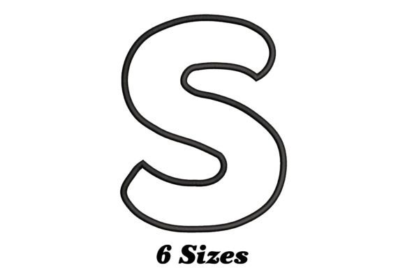 Alphabet Letter S Outline: A Stylish Embroidery Upgrade