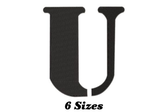 Alphabet Letter U: A Stylish Embroidery Design