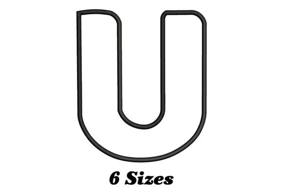 Alphabet Letter U Outline: A Stylish Update for Your Embroidery Projects
