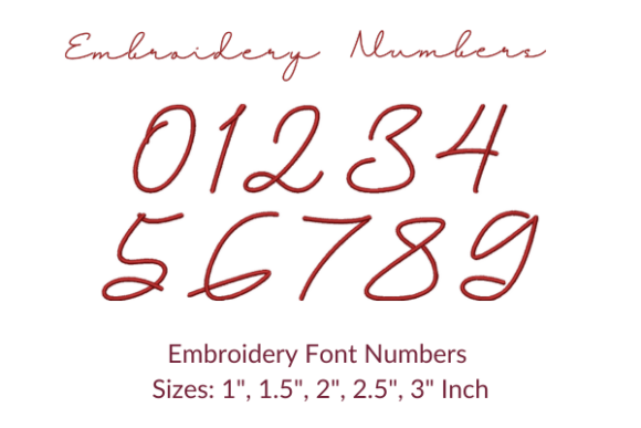 Fairwater Number Font: Elevating Embroidery with Timeless Numerals