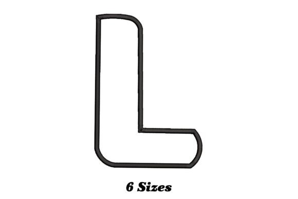 Letter L Outline: A Versatile Foundation for Modern Embroidery