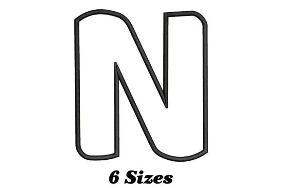 Mastering the Alphabet: A Stylish Update with the Letter N Embroidery Design