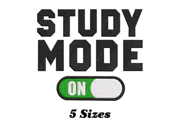 Study Mode on: A Quirky Embroidery Design for Versatile Projects