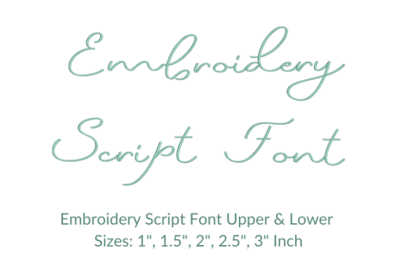 Suite Font: A Versatile Embroidery Typeface