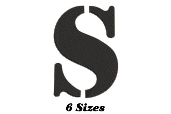 The Alphabet Letter S: A Stylish Embroidery Design for Modern Fabrics