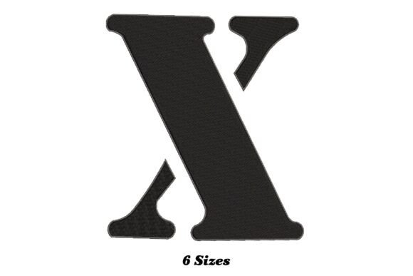 The Alphabet Letter X: A Stylish Embroidery Design to Transform Your Fabrics