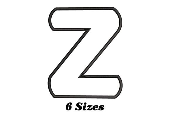 Zenith of Creativity: The Alphabet Letter Z Outline as a Catalyst for Modern Embroidery